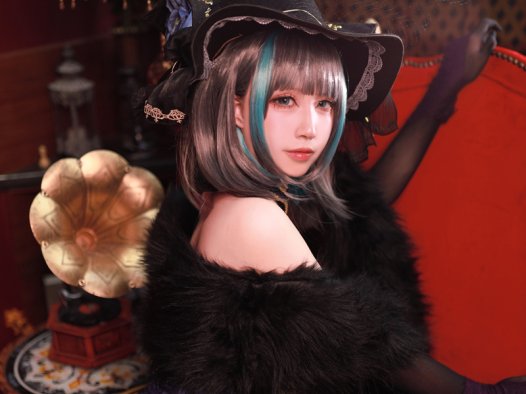 黑白御猫柴郡旗袍