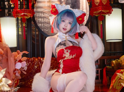 清水由乃柴郡新春旗袍